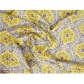 Ткань Gütermann Light Breeze (желтый цветочный калейдоскоп) - Фото №1