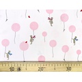 Ткань Gütermann Little Friends (розовые шарики на белом) 