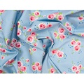 Ткань Gütermann Summer Loft (розы на голубом/белый мелкий горох) - Фото №1