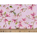 Ткань Gütermann Light Breeze (птицы и цветы на бледно-розовом) 