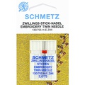 Двойная игла для вышивки NM75 NE2.0 Schmetz 130/705H-E ZWI 1 шт 