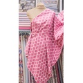 Ткань Gütermann Portofino (ярко-розовый/крупный белый узор) - Фото №2