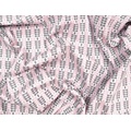 Ткань Gütermann Long Island (розовые и серые веточки на белом) - Фото №1