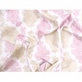 Ткань Gütermann Portofino (розовый и бежевый ажурный узор на белом) - Фото №1
