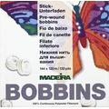 Нитки Madeira Bobbins №150 (120м на шпуле) 144 шт черные - Фото №1