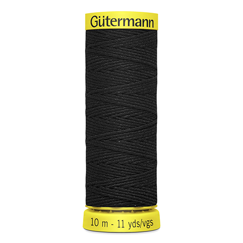 Gütermann Elastic 10м цвет 4017, черный 