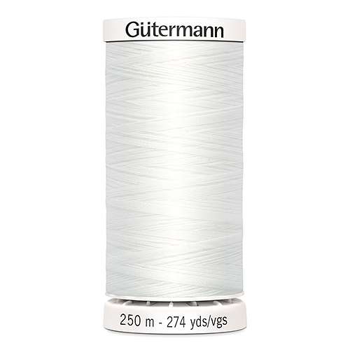 Нитки Gütermann SewAll №100 250м цвет 800 (белый) 