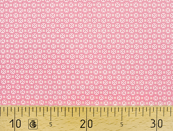 Ткань Gütermann Summer Loft (розовый/светло-розовые крестики) 