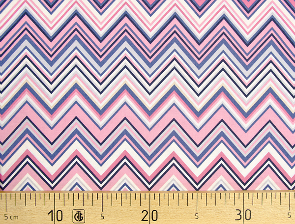 Ткань Gütermann Portofino (разноцветные зиг-заги) 