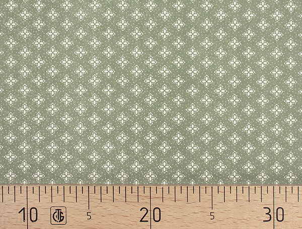Ткань Gütermann Pemberley (крестики на зеленом) 