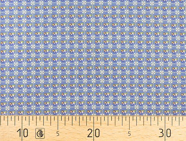 Ткань Gütermann Country Chic Cottage (мелкие квадраты с цветами на синем) 