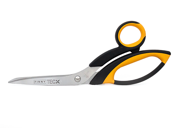 Ножницы FINNY Tec X 22 см раскройные для стекловолокна и карбона, одно зубчатое лезвие 