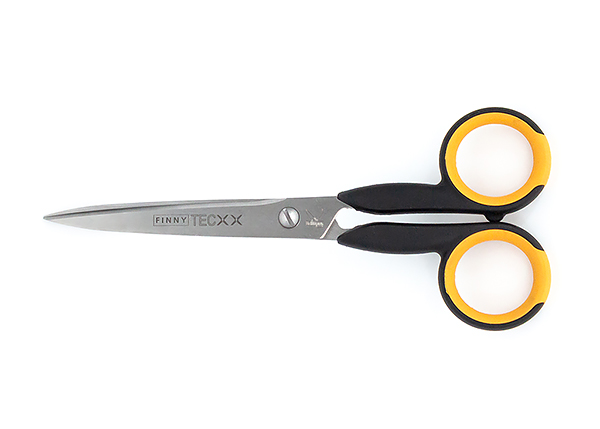 Ножницы FINNY Tec X 15 см прямые для кевлара и стекловолокна, два зубчатых лезвия 
