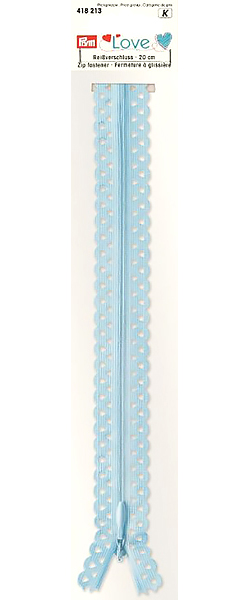 Молния Prym Love S11 декоративная потайная 20 см голубая 