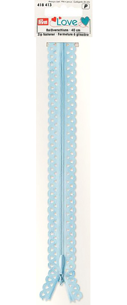 Молния Prym Love S11 декоративная потайная 40 см голубая 