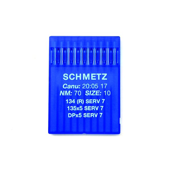 Иглы Schmetz DPx5 SERV7 70/10 для промышленных машин 